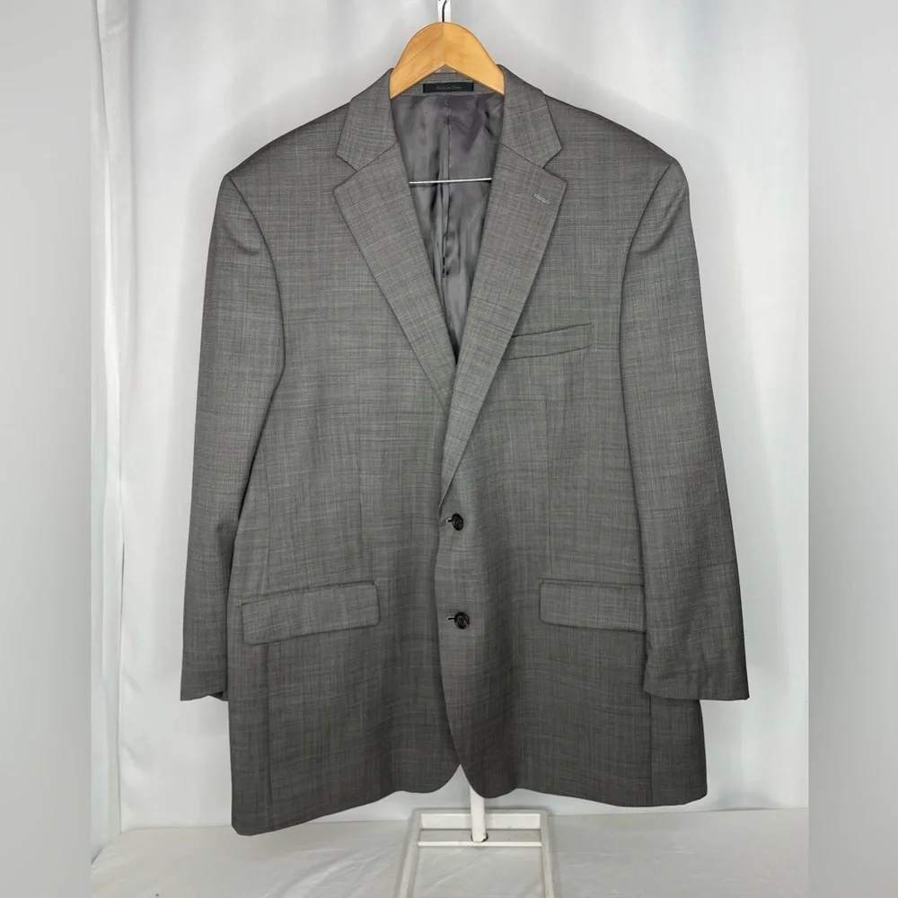 Lauren Ralph Lauren Gray 100% Wool Sport Coat Blazer 48L Men’s Classic Jacket